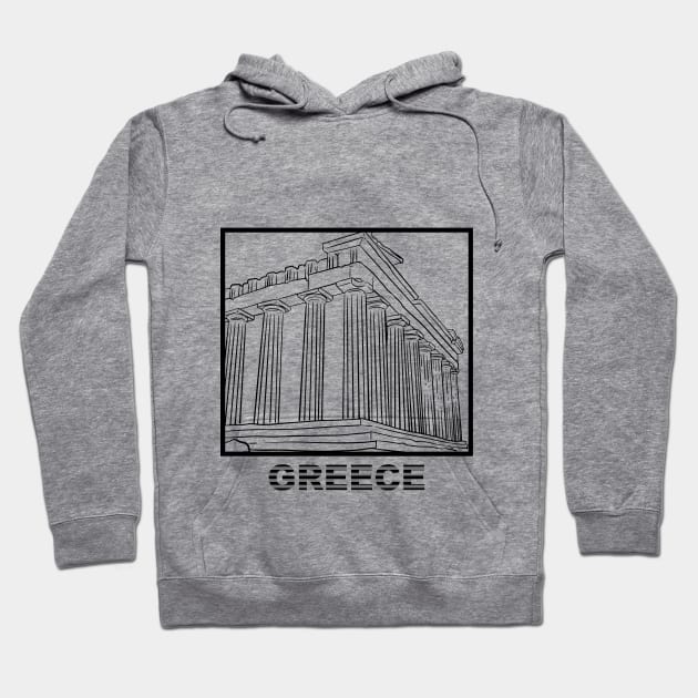 GREECE, Ancient Greece Hoodie by Tumair